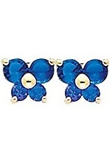 admirable small sapphire baby birthstone earrrings